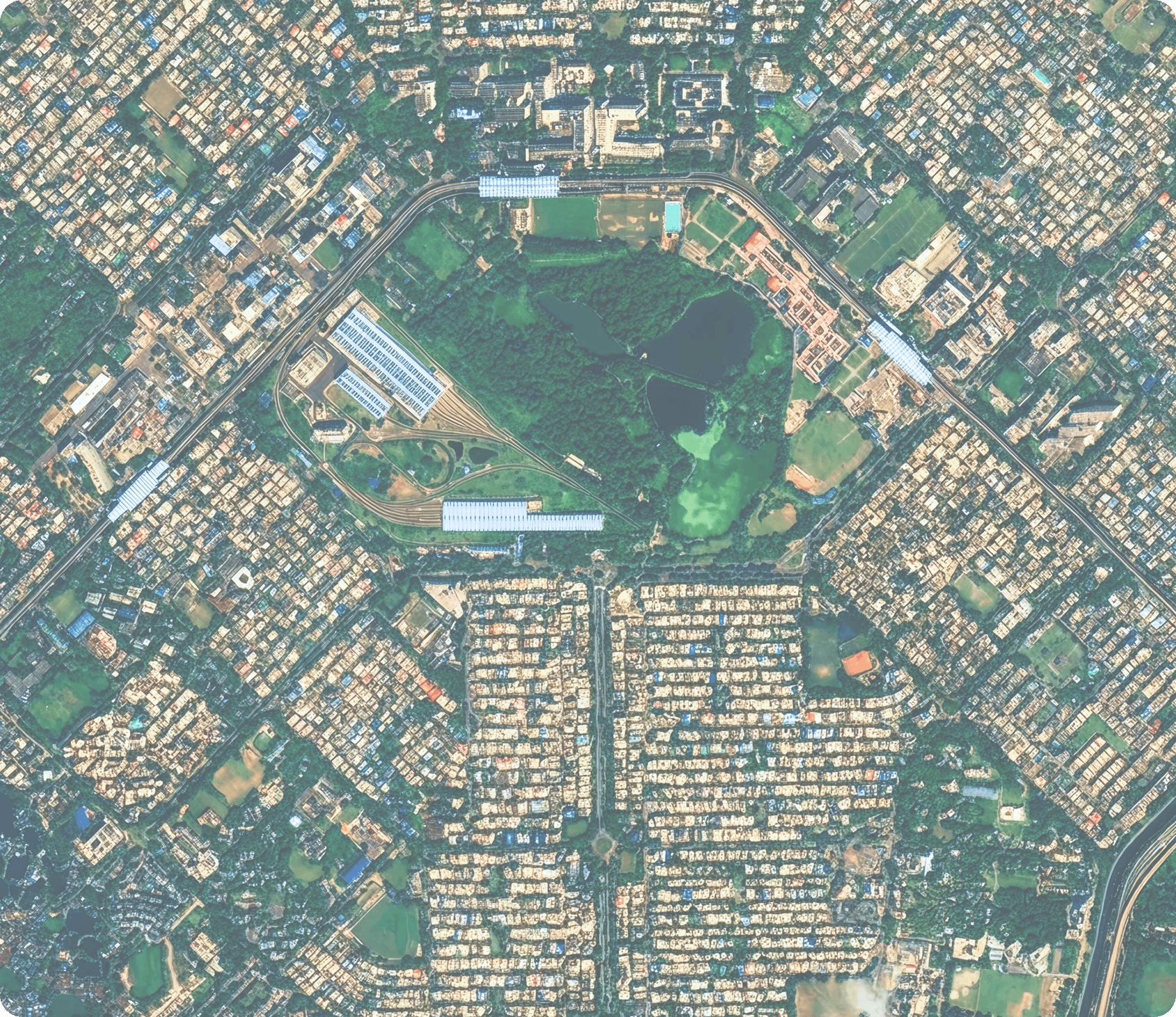 Aerial view of Bridgegate location